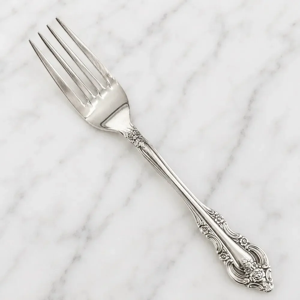 8 x Oneida SILVER ARTISTRY 7.5” Dinner Forks Silverplate Silverware Flatware